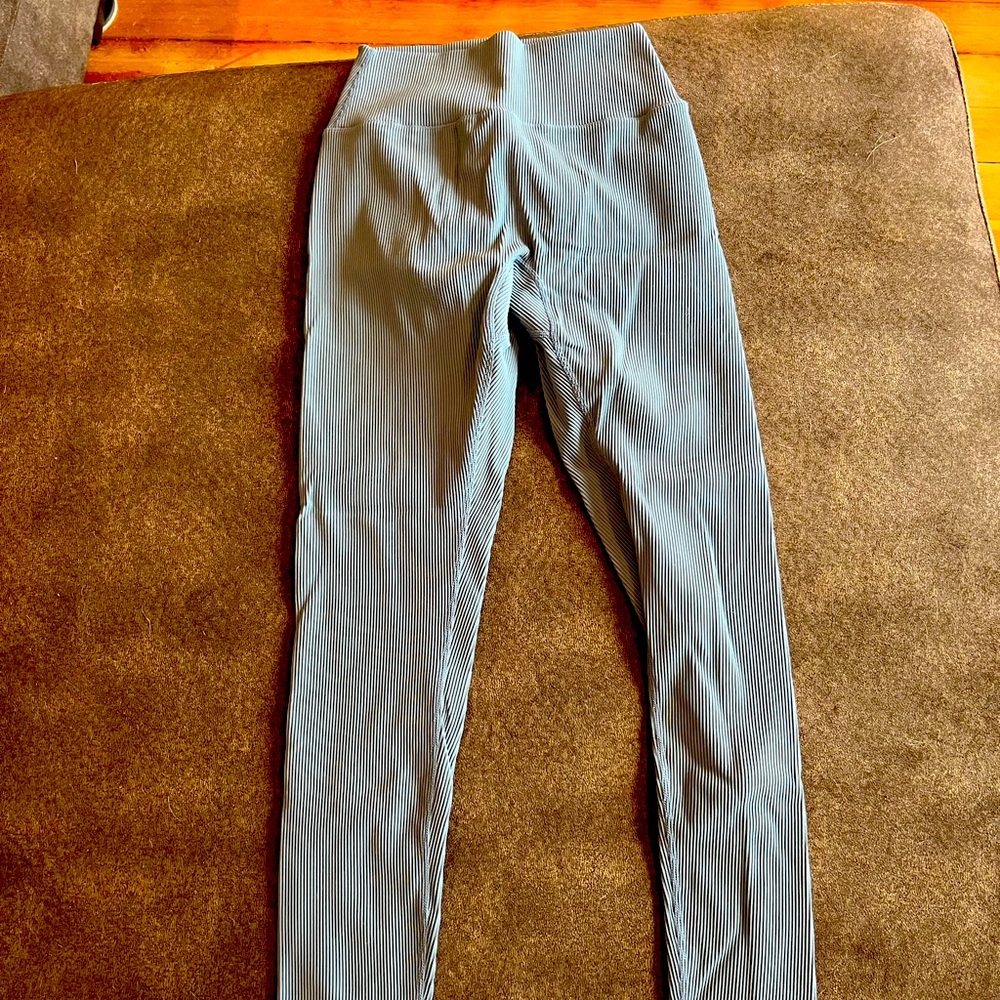 Buff Bunny Material Girl Ribbed Leggings (small;blue)
